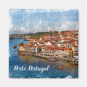 С Porto, Douro-floden. Portugal Magnet