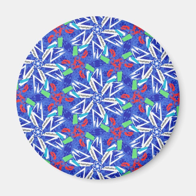 С snöflingor magnet (Framsidan)