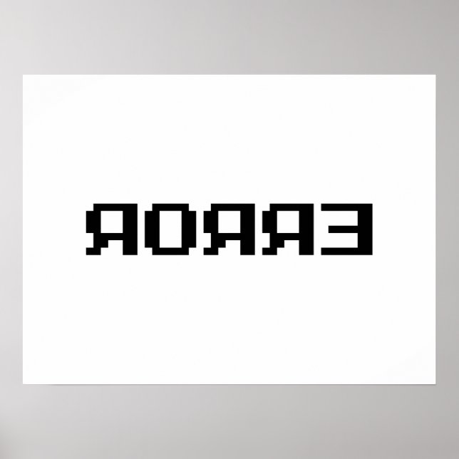 Я Я Я Ǝ | FEL POSTER (Framsidan)