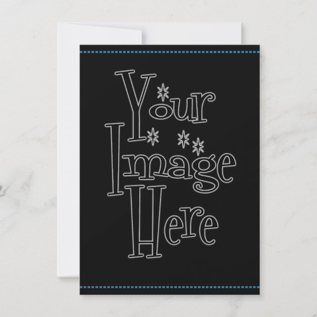 Ѻ Ѳѻ ѳ ● ・ SKAPA DIN EGEN - PERSONALIZE BLANK Inbjudningar (Framsida)