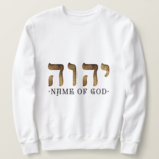 יהוה/   YHWH/Yahweh Lång Ärmad Tröja (Design framsida)