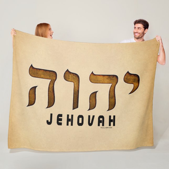 י ה ו ה Jehovah Fleecefilt (På plats)