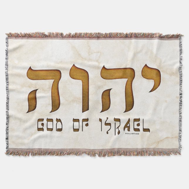 י ה ו ה Jehweh Jehovah Gud Tetragrammaton Filt (Framsidan)
