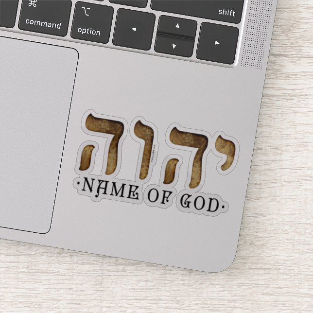 י ה ו /YHWH/Yahweh Klistermärken (Detalj)