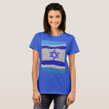 י ש ר א ל Israels patriotiska firande t shirt