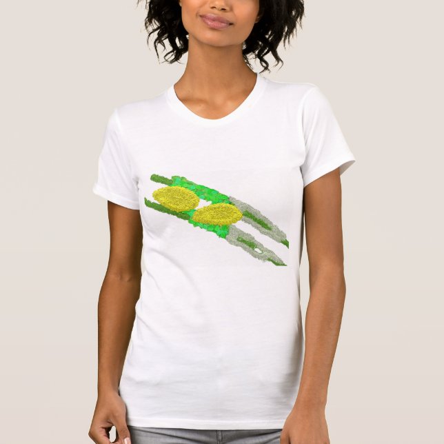ס ו כ ו Sukkot roligt lulav och etrog T Shirt (Framsida)