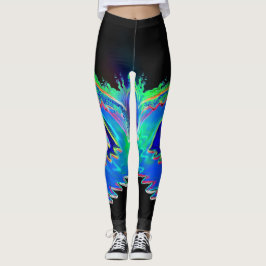 פּ וּ רִ י Vashtis mask futuristiska krona Leggings