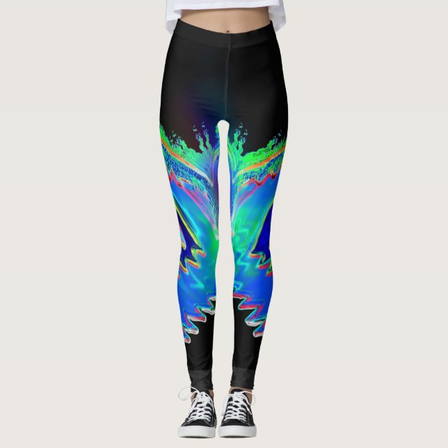 פּ וּ רִ י Vashtis mask futuristiska krona Leggings (Framsida)