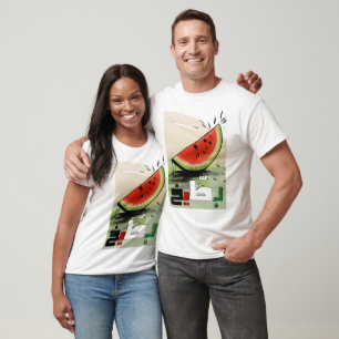 ب ط ي خ ف ل öppningsdatum Palestine Watermelon Red T Shirt