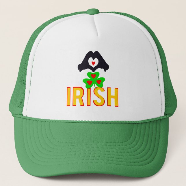 ❤ ت ☘ I Kärlek Irish-Fantastisk St patrick's day Keps (Framsida)