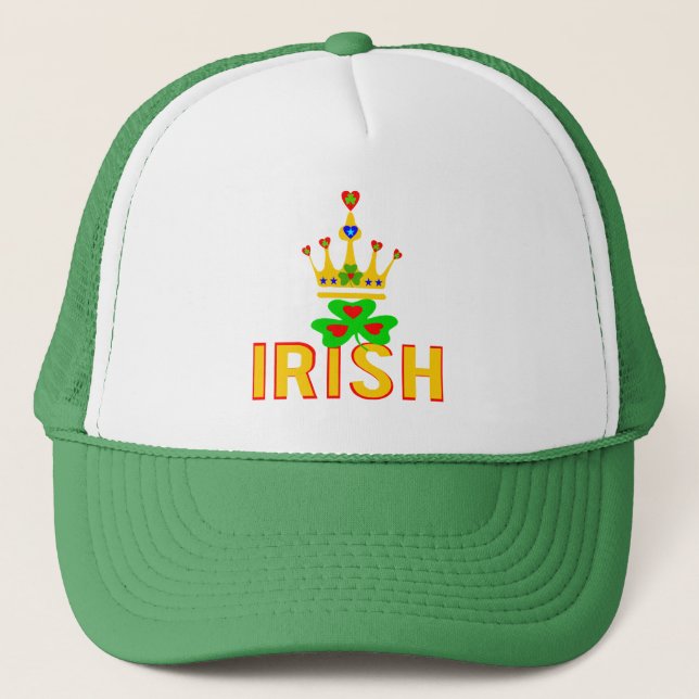 ❤ ت ☘ I Kärlek Irish-Fantastisk St patrick's day Keps (Framsida)