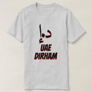 درهمد .إ. United Arab Emirates dirhamgrå f Tee Shirt