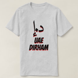 درهمد .إ. United Arab Emirates dirhamgrå färg Tee Shirt