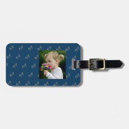 صورة و حروف اسمك الاولى Monogram Bagagebricka