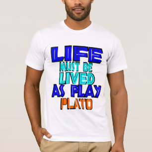 ●°ღPlato-Citationstecken amerikandräkt unisex- Tee
