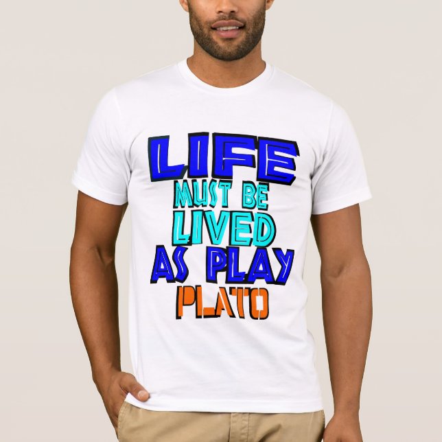 ● ღPlato-Quote Bella Canvas Unisex T-Shirtღ° ● Tee (Framsida)