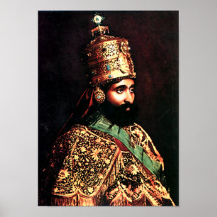 ቀዳማዊኃይለሥላሴ Haile Selassie mig Coronationaffisch Poster