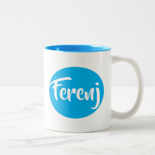 ፈ ረ ን Ferenj på engelska och Amharic Mugg