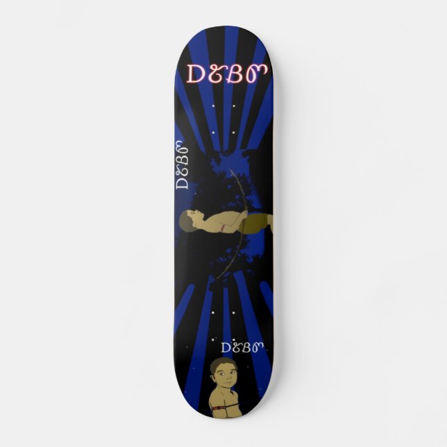 ᎠᏑᏰᏛ MINI SKATEBOARD BRÄDA 18,7 CM (Framsida)