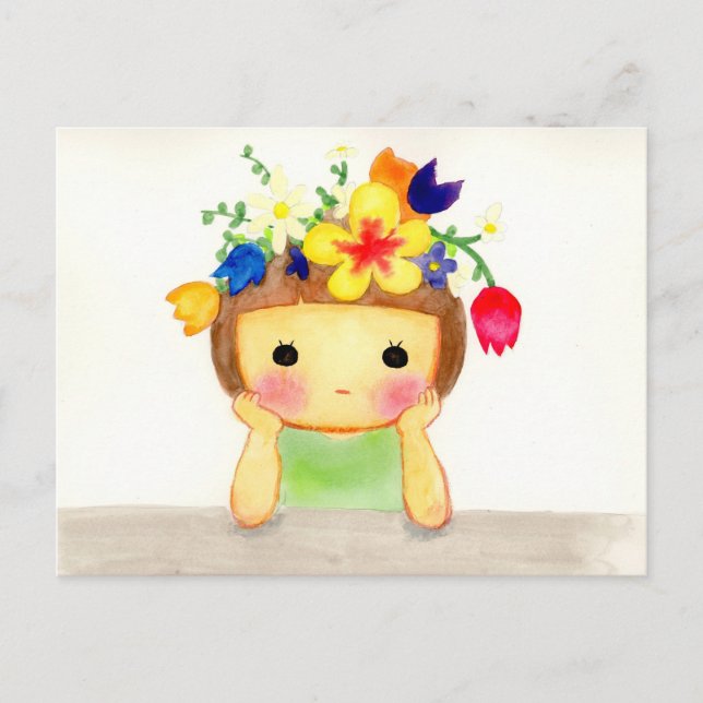 あたまお花畑 HELG VYKORT (Framsida)