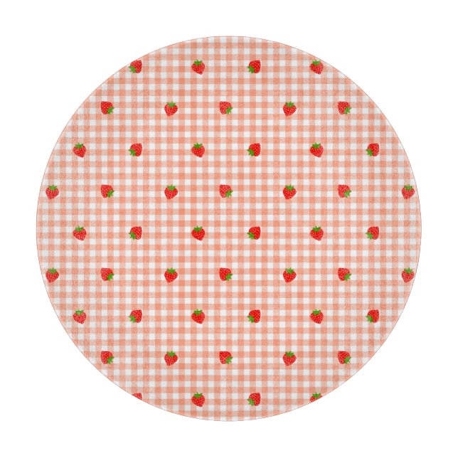 いちご＆ギンガムチェック（サーモンピンク）    (Framsidan)
