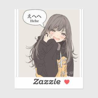 えへへステッカー|寿司娘シール KLISTERMÄRKEN