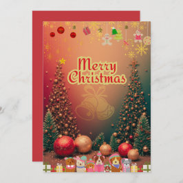 かわいい犬たちのイラスト入りクリスマスカード♡ JULKORT