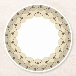 ぐるっとあにまる「カワイイラッコ親子」 UNDERLÄGG PAPPER RUND