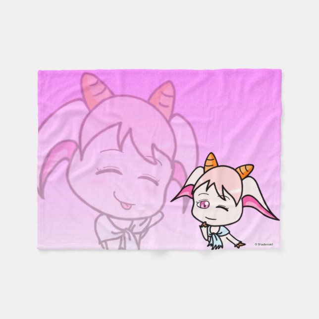 こかげのやぎ フリースブランケット FLEECEFILT (Framsidan (Horisontell))