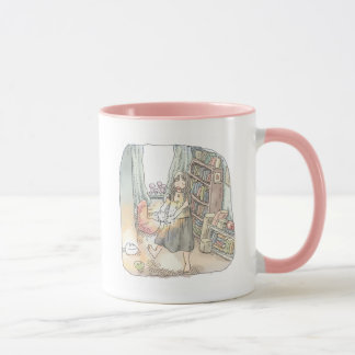 さなくにじ  窓のあるお部屋で淡い光を放つ物体を持って踊る女性のイラスト MUGG