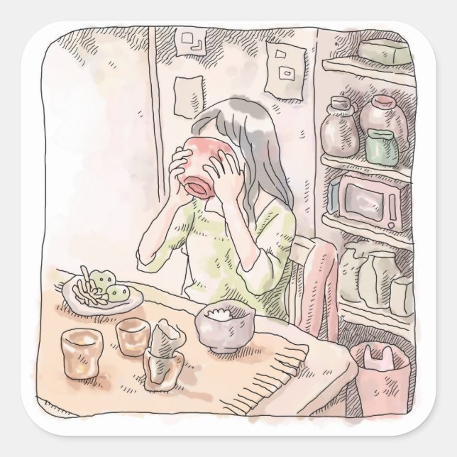 さむくごじ FYRKANTIGT KLISTERMÄRKE (Framsida)