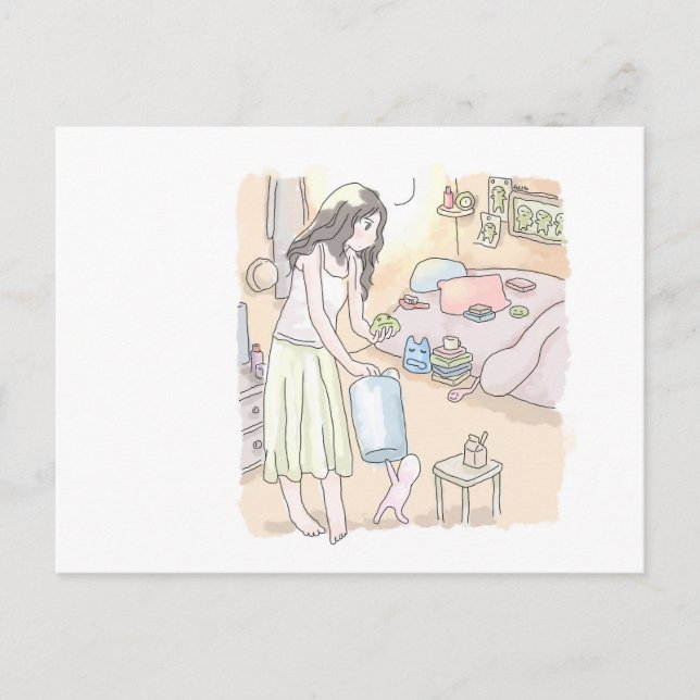 さ に に く じ ポ ス anbud vykort (Framsida)