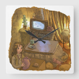 さ や や む じ FYRKANTIG KLOCKA