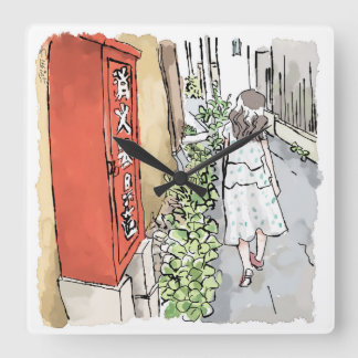 さ れ や む じ FYRKANTIG KLOCKA