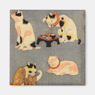 た と え 尽 の(中), budurvals japanska Cats(2), Kuniyosh Magnet