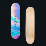 と き め き | Anpassningsbar Japansk text Modern Girly Mini Skateboard Bräda 18,5 Cm<br><div class="desc">と き め き | Japanska Anpassningsbar - moderna holografiska skateboardskorten Girly</div>