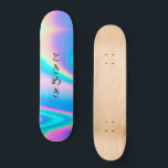 と き め き | Anpassningsbar Japansk text Modern Girly Mini Skateboard Bräda 18,5 Cm<br><div class="desc">と き め き | Japanska Anpassningsbar - moderna holografiska skateboardskorten Girly</div>