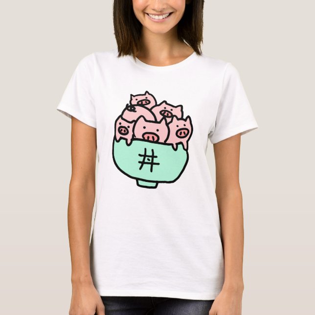 ぶた丼 T-SHIRT (Framsida)