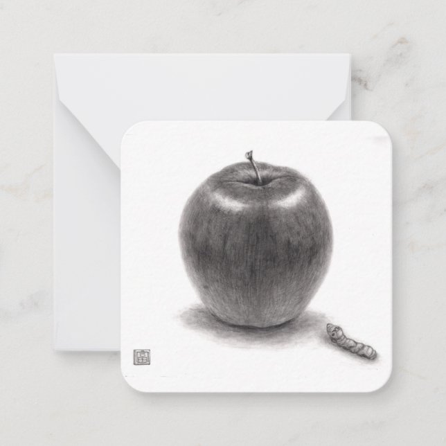 りんごとあおむし ANTECKNINGSKORT (Framsida)