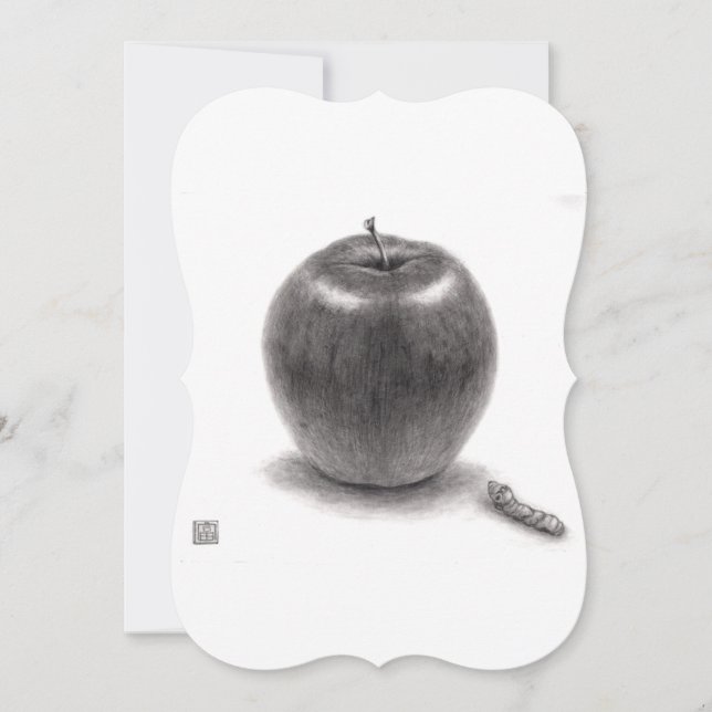 りんごとあおむし JULKORT (Framsida)