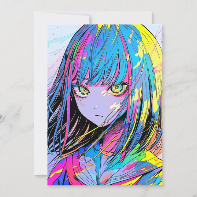 【アイコン画像】ダウンロードOK！カラフルJK｜寿司娘 GenerativeAI Inbjudningar (Framsida)