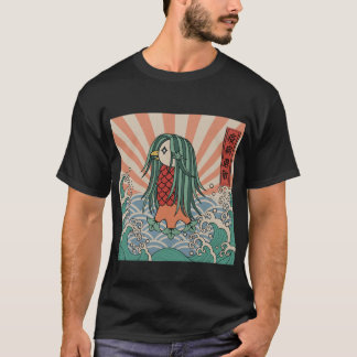アマビエ　疫病退散　Amabie Healing Mermaid T Shirt