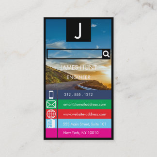 アンドロイド風　エンジニア名刺 VISITKORT