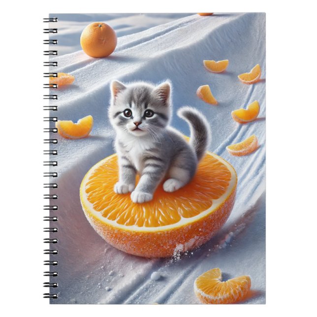 オレンジの上の猫 ANTECKNINGSBOK (Framsidan)
