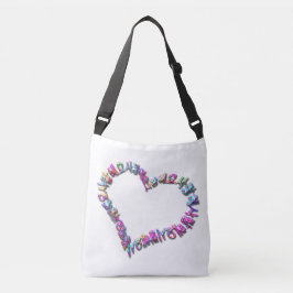 カラフルなサランヘヨでハートを描きました AXELVÄSKA