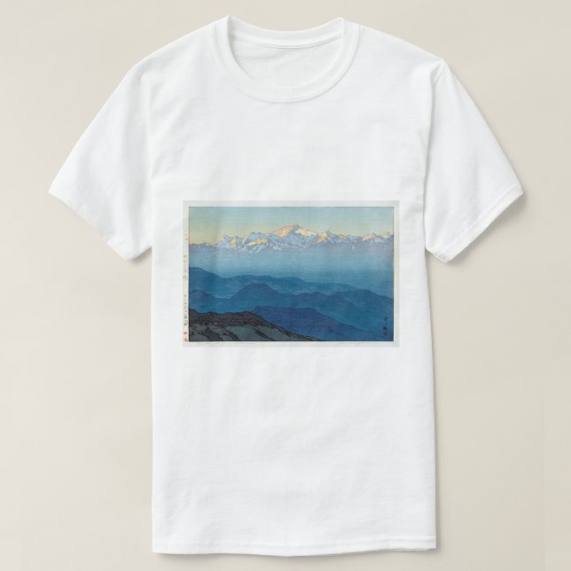 カ ン チ ェ ジ ュ budg, Kangchenjunga, Yoshida, Woodcut Tröja (Design framsida)