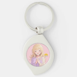 キーホルダー - Luna Swirl Silverfärgad Nyckelring