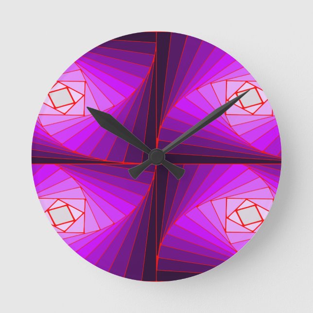 クワッド・スパイラル・パープル RUND KLOCKA (Framsida)