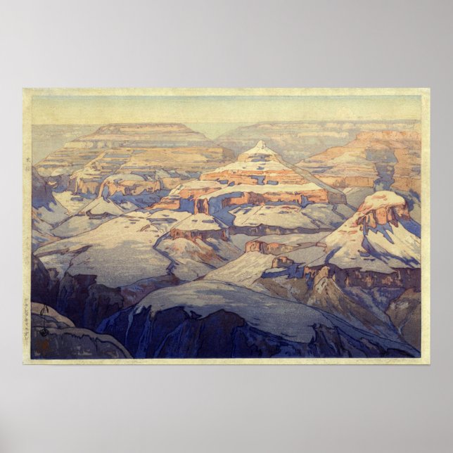 グ ラ ン ・ キ ャ ニ bud, Grand Canyon, Yoshida, Woodcut Poster (Framsidan)