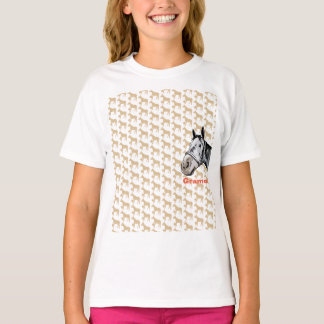 ケイメイ牧場 グラマーちゃん ワンポイント&顔出し T SHIRT